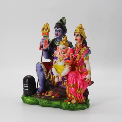 Shiva Ganesha Parvati/Shiv parivar/Shiv Idol/Shiv parivar Metal/shivji Metal/shivpariwar for Pooja/Shiv parivar murti/Shiv parivar/Shiv ji Idol Statue for Home Decoration and Gifting